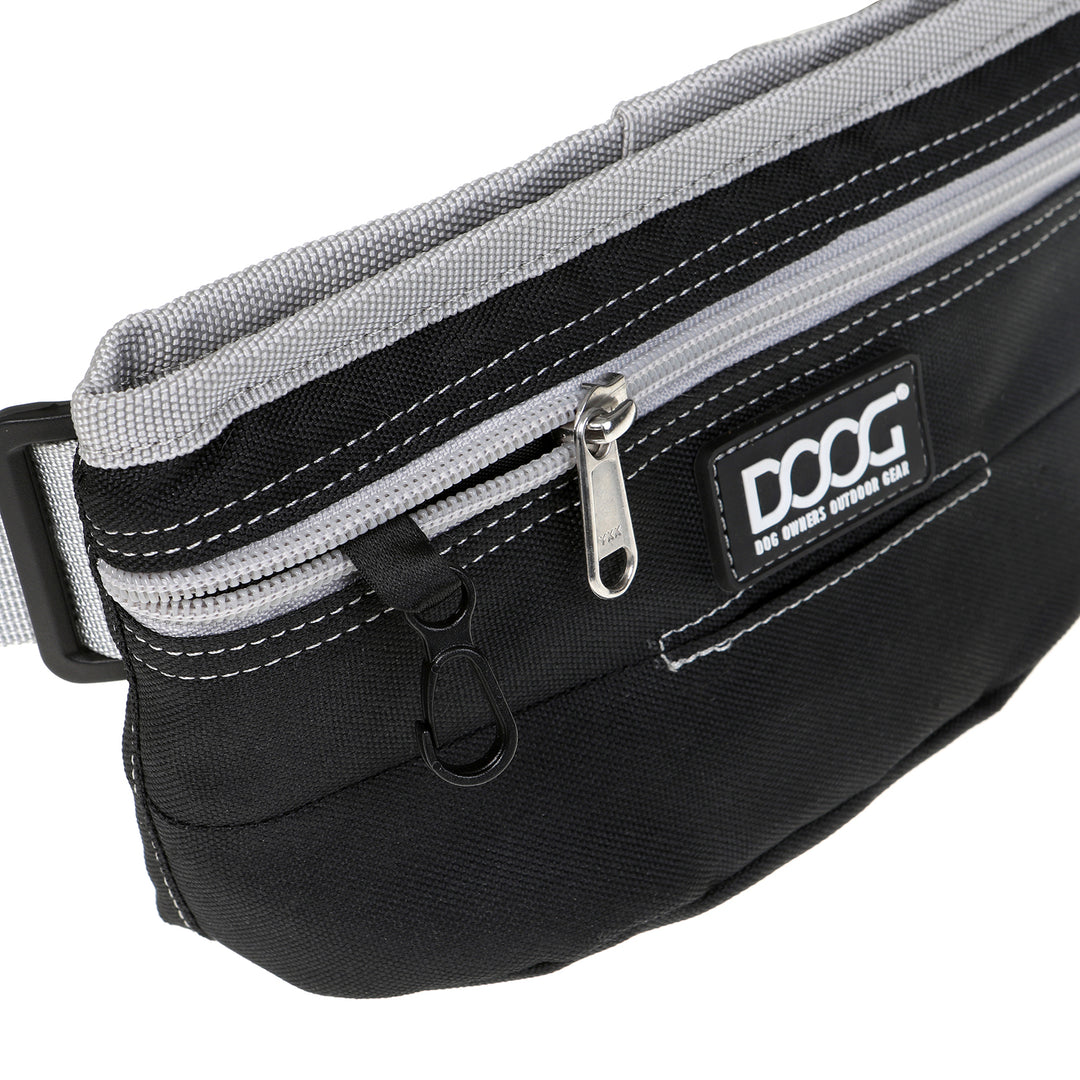 Good Dog Treat Pouch Black NEW IMPROVED SNAP CLOSE DOOGUK
