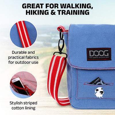 Grey Walkie Bag - Pink Lining