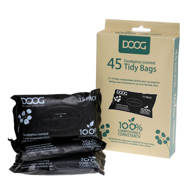 Compostable Pick Up Bags - 3 Packs of 15