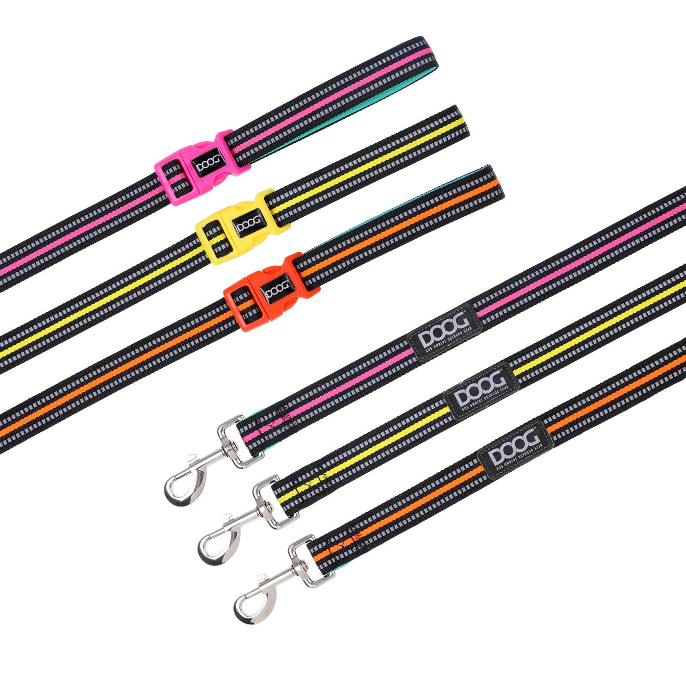 NEON 'CLIP IT' NEOPRENE DOG LEAD - BEETHOVEN