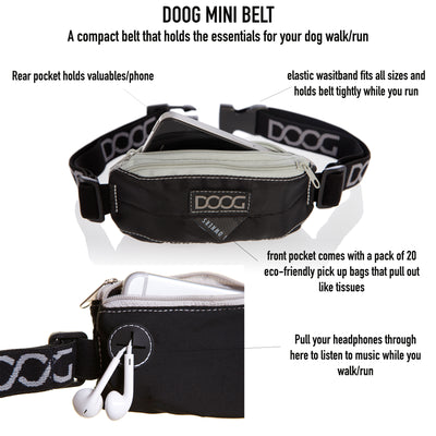 DOOG Mini Belt- Navy & Yellow