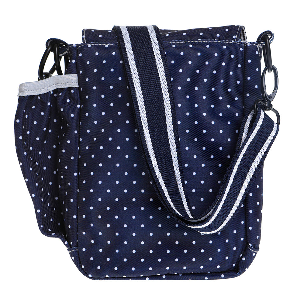 Walkie Bag - Polka Dot Blue & White