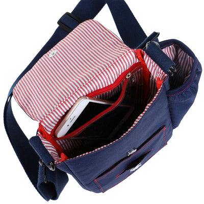 Walkie Bag - Navy & Red