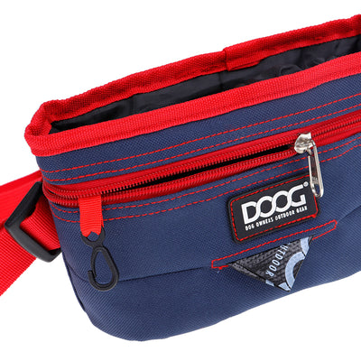 Good Dog Treat Pouch - Navy/Red