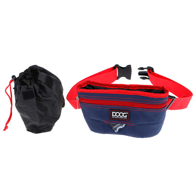 Good Dog Treat Pouch - Navy/Red